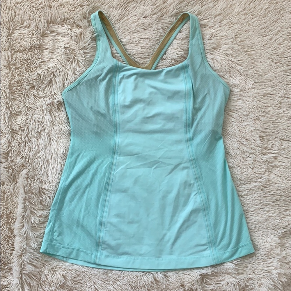 Lulu lemon mint green racerback workout tank